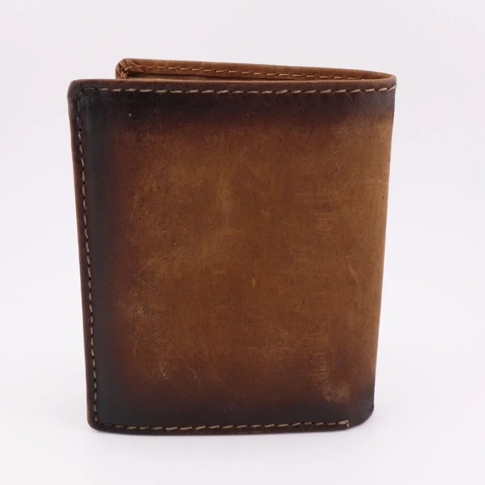 Wolf w/Moon Design Faux Leather RFID Blocking Wallet